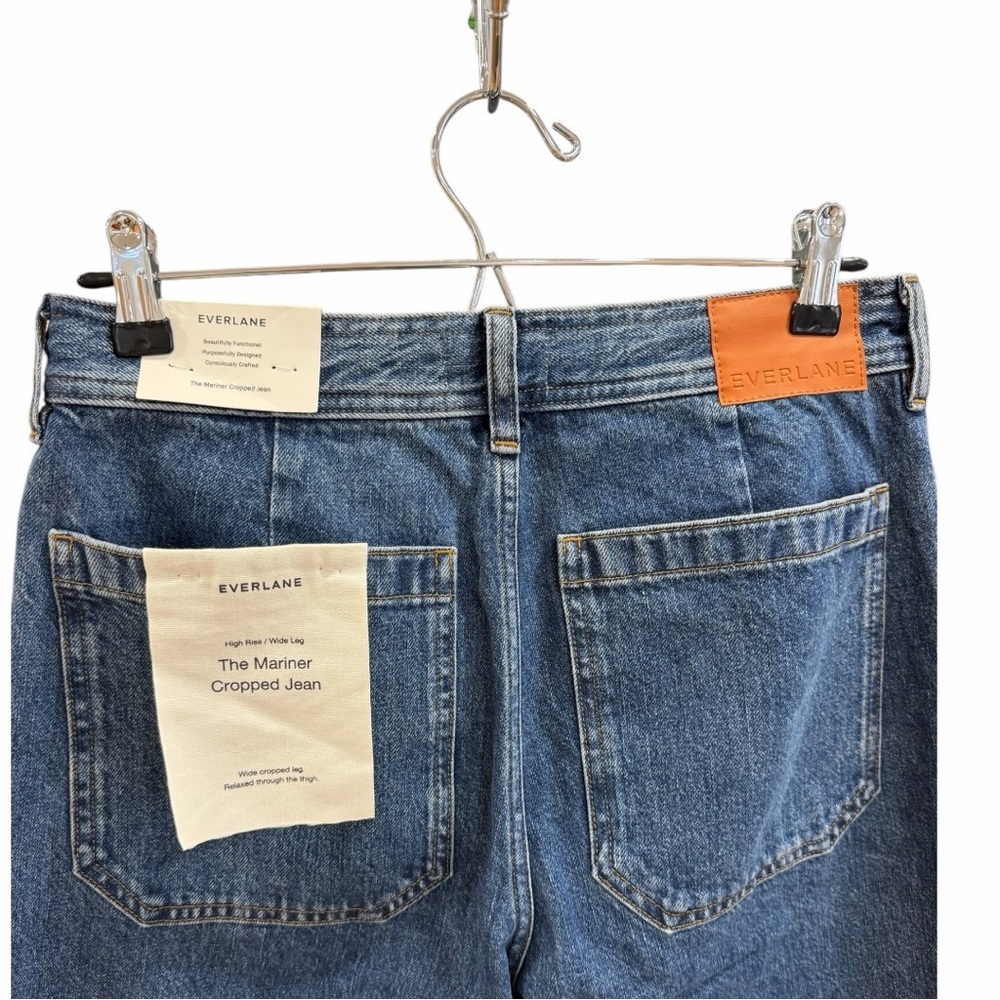Everlane NWT The Mariner Cropped Jean in Mid Indigo Size 28R - Picture 7 of 14
